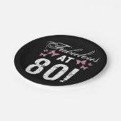 素晴らしい80誕生日 ペーパープレート (アングル)