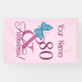 素晴らしい80誕生日 横断幕 (横)