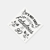 素晴らしい90誕生日 スタンダードカクテルナプキン (角)