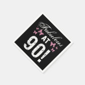 素晴らしい90誕生日 スタンダードカクテルナプキン (角)