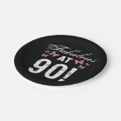 素晴らしい90誕生日 ペーパープレート (アングル)