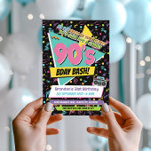 素晴らしい90sメンフィススタイル誕生日パーティーの招待 招待状