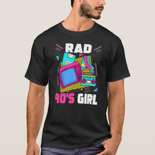 素晴らしい90s女の子1990s美学ノスタルジア90s女の子 tシャツ (正面)