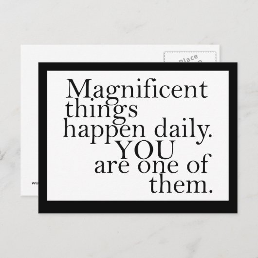 素晴らしい – ハガキやる気を起こさせるー ポストカード (正面/裏面)