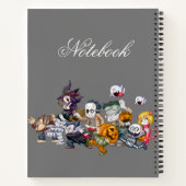 素晴らしい：ハロウィーンをテーマにしたメッドスパイラル ノートブック (裏面)