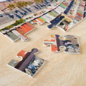 素晴らしい、フランスの海岸線の水彩画 ジグソーパズル (側面)