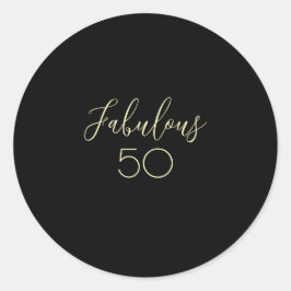 「素晴らしい」ブラックラウンドステッカー ラウンドシール