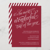 素晴らしい | ホリデーパーティー招待状 招待状 (正面/裏面)