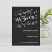 素晴らしい |ホリデーパーティ招待状 招待状 (スタンド正面)