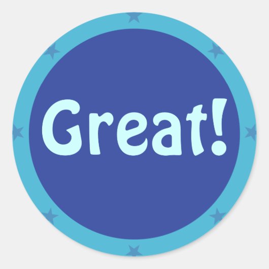 素晴らしい-先生のステッカーシリーズ ラウンドシール (正面)