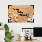 「素晴らしい」前向きウォールアートポスター ポスター (ホームオフィス)