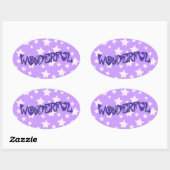 素晴らしい 楕円形シール (シート)