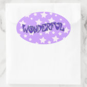 素晴らしい 楕円形シール (バッグ)