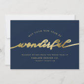 素晴らしい |業務モダンロゴのスクリプ企業のト シーズンカード (正面)