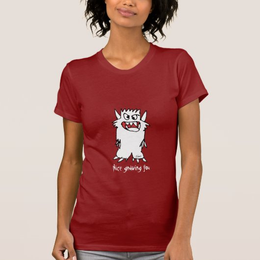 素晴らしい-漫画モンスターかじります Tシャツ (正面)