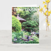 素晴らしい/特別な***従姉妹****誕生日 カード (黄色い花)