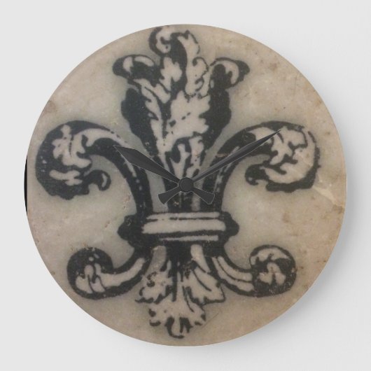 素晴らしい（紋章の）フラ・ダ・リ ラージ壁時計 (正面)