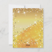 素晴らしい，素晴らし豪華な金ゴールドクリスマス シーズンカード (裏面)