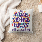 素晴らしい（紫） – 背景色を選択 クッション (ブランケット)