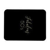 "素晴らしい"美しい黒の柔軟なフォトマグネット マグネット (横)