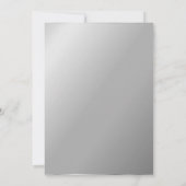 素晴らしい、銀色カッコいいの輝くクリスマス  招待状 (裏面)