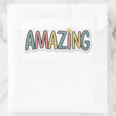 素晴らしい 長方形シール (バッグ)