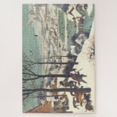 素晴らしい「雪の中のハンター」ピエーター・ブルーゲル1565、 ジグソーパズル (縦)