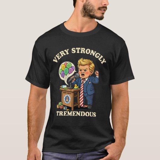 素晴らしい 非常に強い名言 Tシャツ (正面)