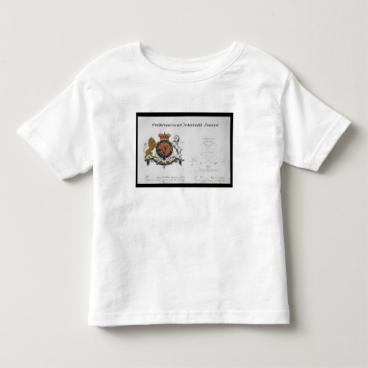 素晴らしいBのイギリスの王の頂上 トドラーTシャツ (正面)