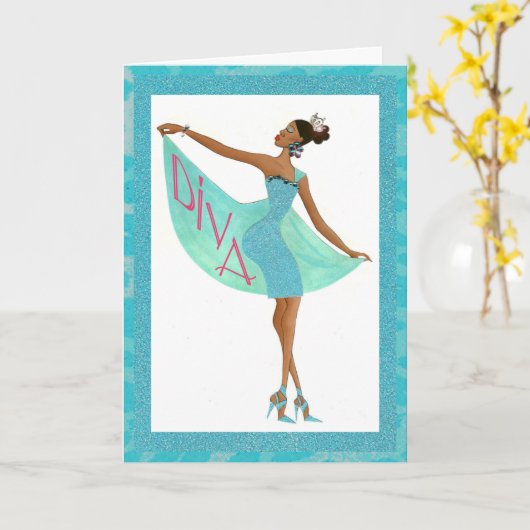 「素晴らしいDiva」カード カード (黄色い花)