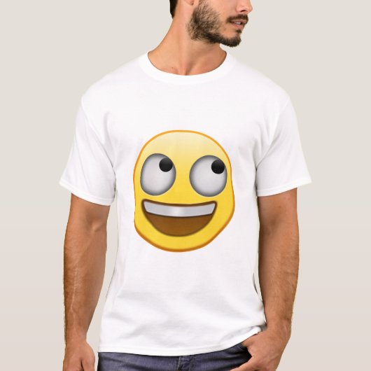 素晴らしいemoji/泣き叫びの笑う顔 tシャツ (正面)