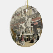 素晴らしいExhibiのベルギーセクションの彫像 セラミックオーナメント (右)