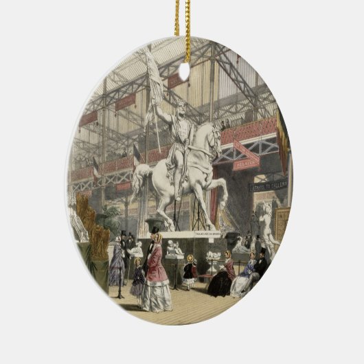 素晴らしいExhibiのベルギーセクションの彫像 セラミックオーナメント (右)