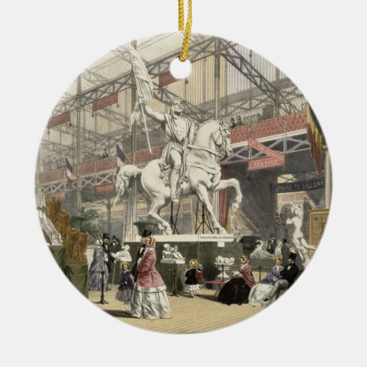 素晴らしいExhibiのベルギーセクションの彫像 セラミックオーナメント (正面)