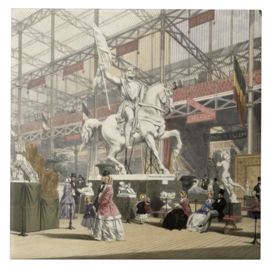 素晴らしいExhibiのベルギーセクションの彫像 タイル (正面)