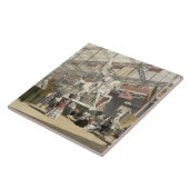 素晴らしいExhibiのベルギーセクションの彫像 タイル (側面)