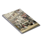 素晴らしいExhibiのベルギーセクションの彫像 ノートブック (右側)