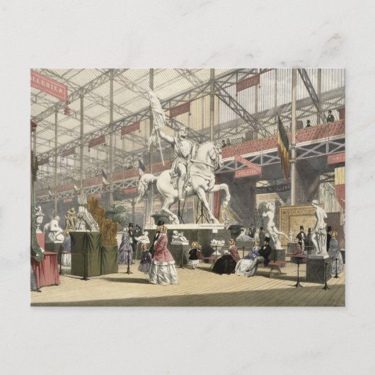 素晴らしいExhibiのベルギーセクションの彫像 ポストカード (正面)