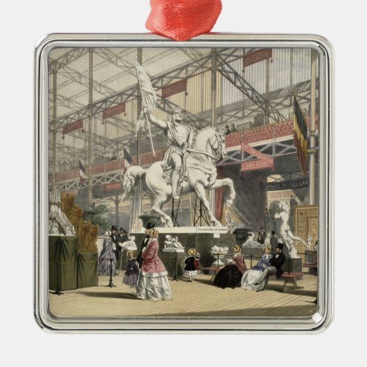 素晴らしいExhibiのベルギーセクションの彫像 メタルオーナメント (正面)