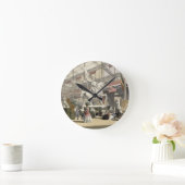 素晴らしいExhibiのベルギーセクションの彫像 ラウンド壁時計 (ホーム)