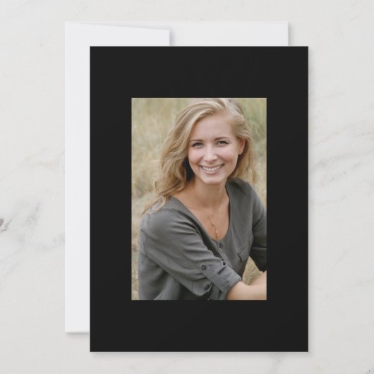 素晴らしいGatsbyの刺激を受けたな卒業パーティーカード 招待状 (裏面)