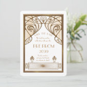 、素晴らしいGatsby後輩の前にプロム白い金ゴールド セーブザデート (スタンド正面)