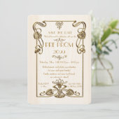 、素晴らしいGatsby後輩の前にプロム白い金ゴールド セーブザデート (スタンド正面)