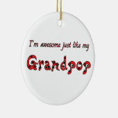 素晴らしいGrandpop セラミックオーナメント (右)