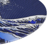 素晴らしいHokusaiの波のクロムカーボン一見 カッティングボード (角)