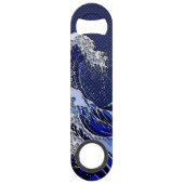 素晴らしいHokusaiの波のクロムカーボン繊維のスタイル スピード栓抜き (裏面)