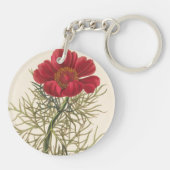 素晴らしいLeaved Paeony キーホルダー (裏面)