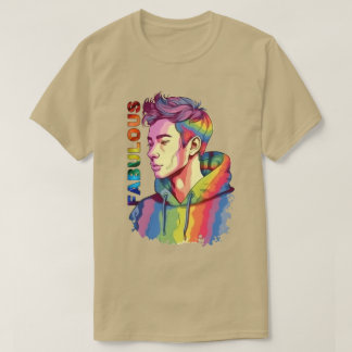 素晴らしいLGBTの男性のTシャツ Tシャツ
