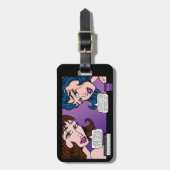 素晴らしいMoiのポップアートの荷物のラベル ラゲッジタグ (正面縦)