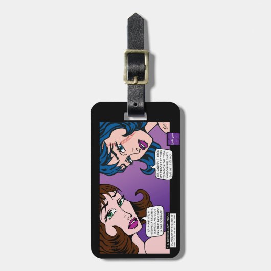素晴らしいMoiのポップアートの荷物のラベル ラゲッジタグ (正面縦)
